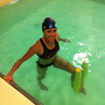 Rehab pool leg press